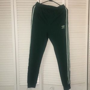 Brand new dark green adidas tracksuit pants